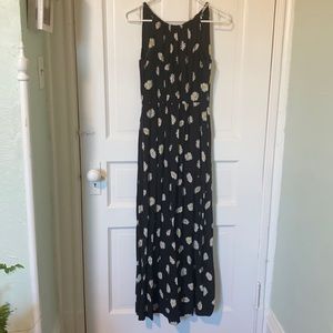 Kate spade black maxi dress with daisies